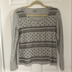 Vineyard Vines Gray Long Sleeve- Size Medium